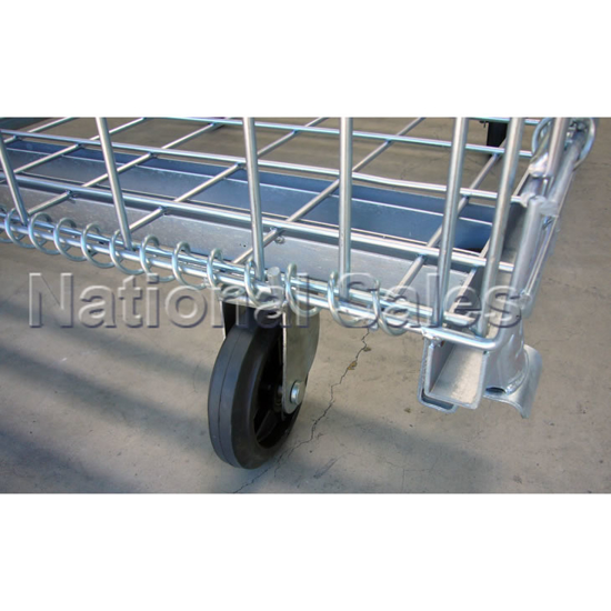 Wire Mesh Storage Cages Stackable Mesh Cages Zinc Finish Wire Pallet Cages Steel Wire Mesh