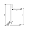 Picture of 400kg Manual Platform Stacker 1500mm Lift Height