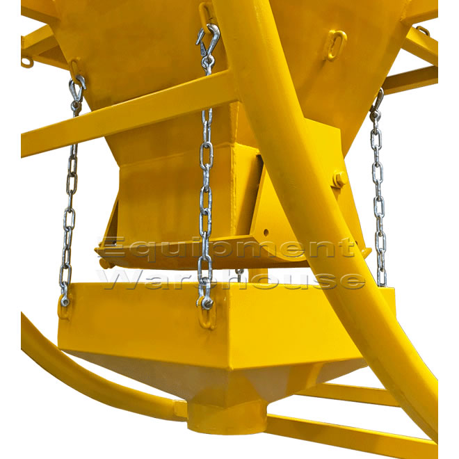 Laydown Concrete Kibble 3.0 cum - Clamshell Gate and Funnel with Lay ...